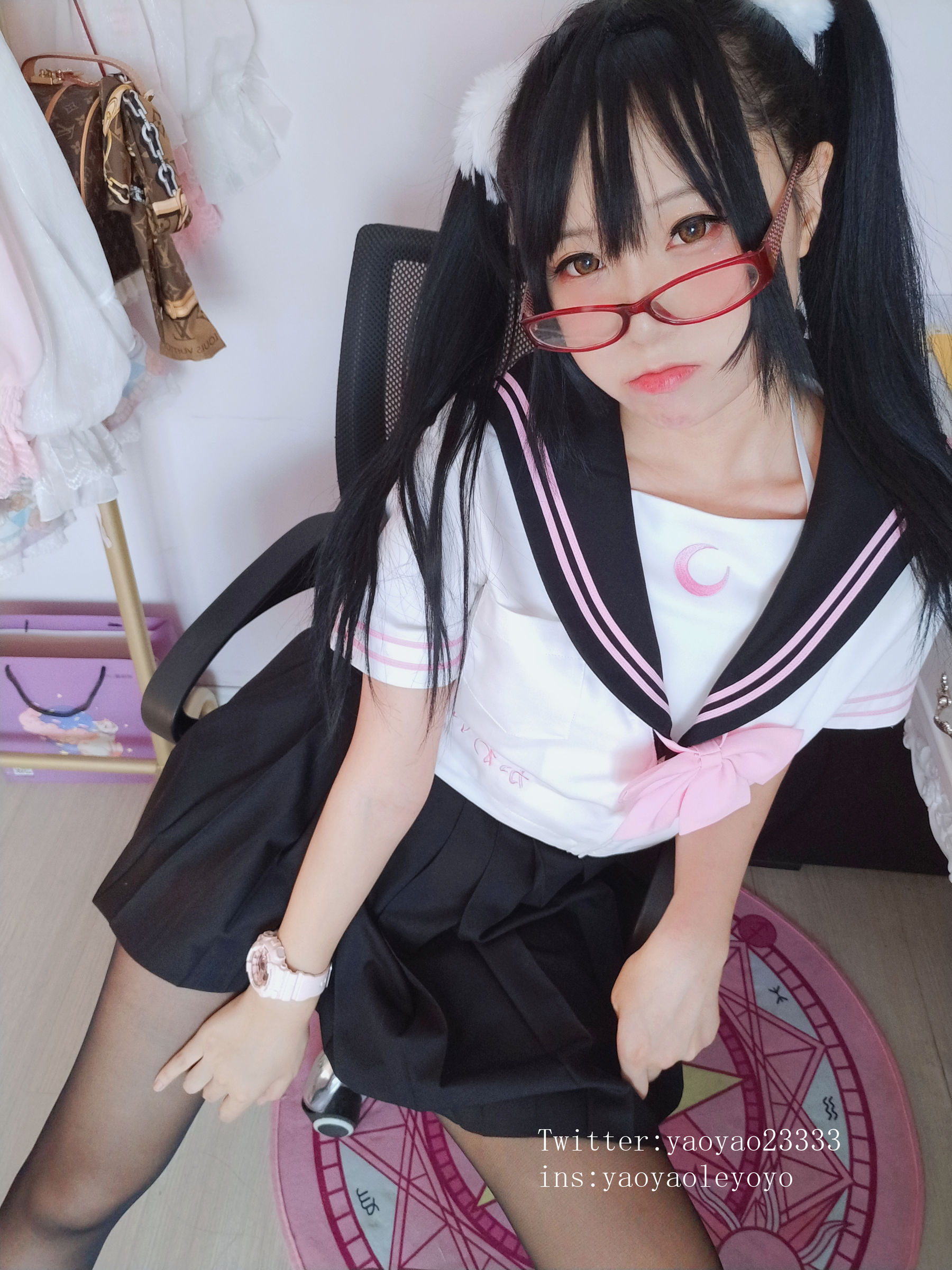 [Cosplay写真] 摇摇乐yoyo - 黑丝小恶魔