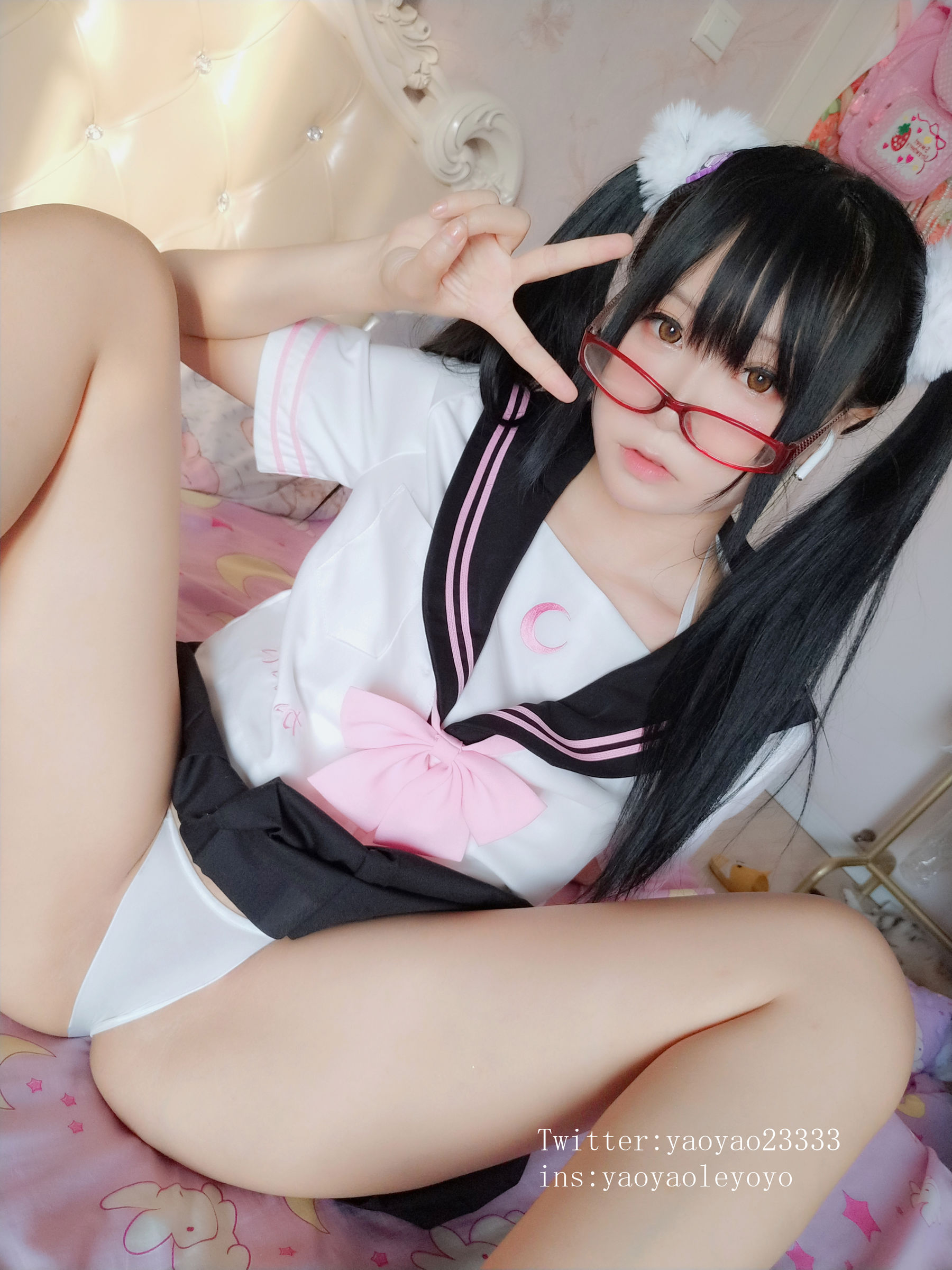 [Cosplay写真] 摇摇乐yoyo - 黑丝小恶魔