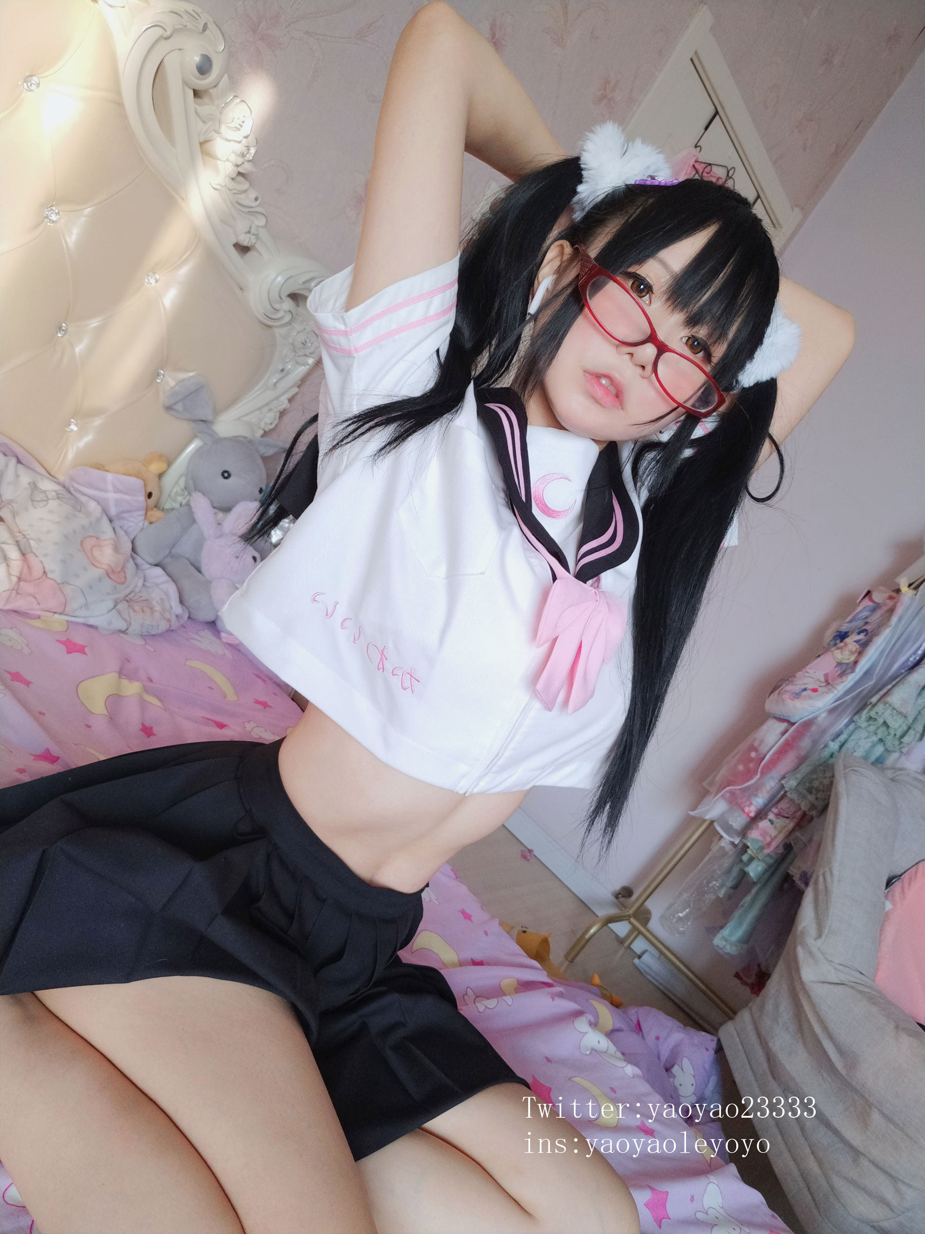 [Cosplay写真] 摇摇乐yoyo - 黑丝小恶魔