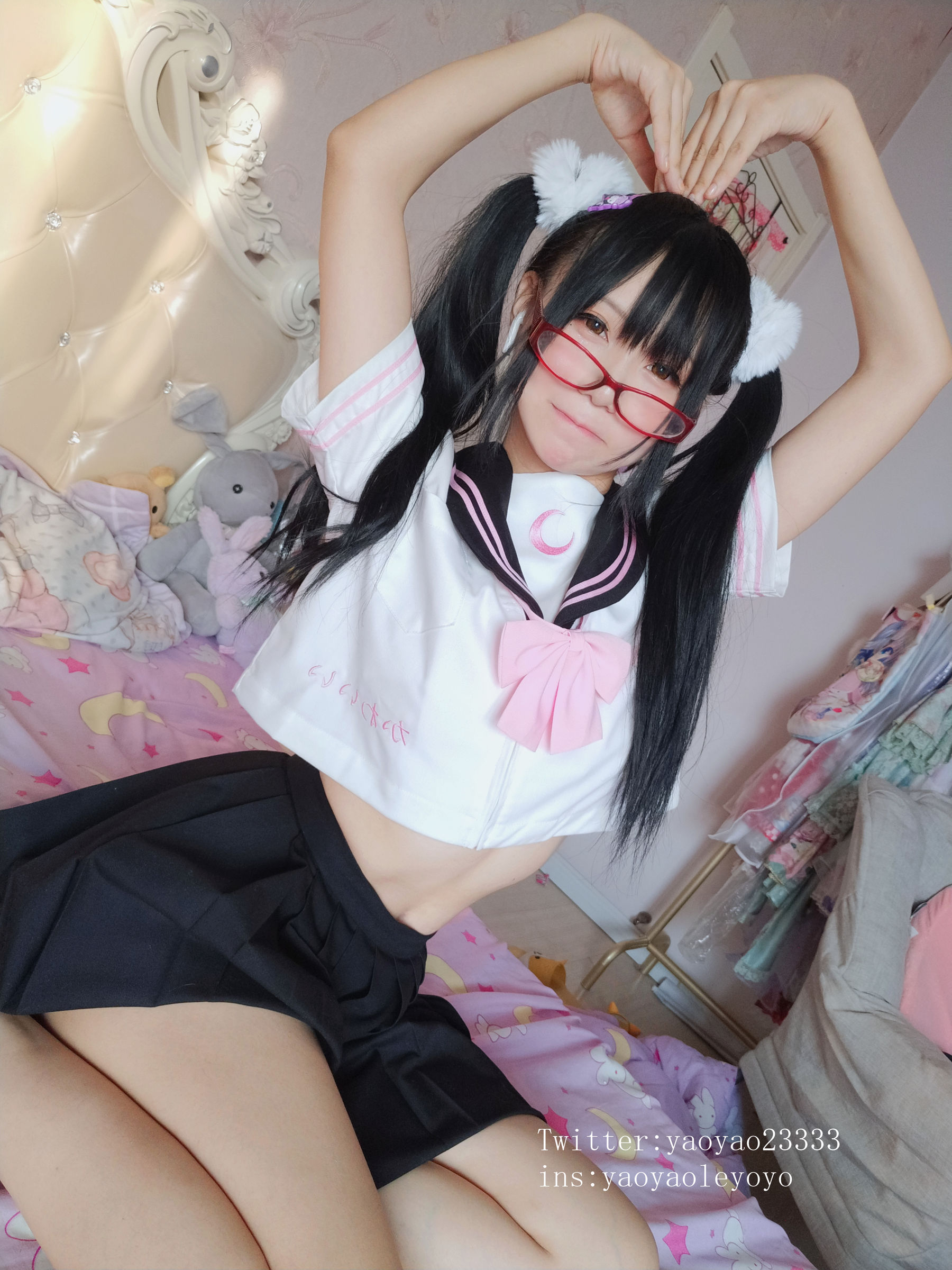 [Cosplay写真] 摇摇乐yoyo - 黑丝小恶魔