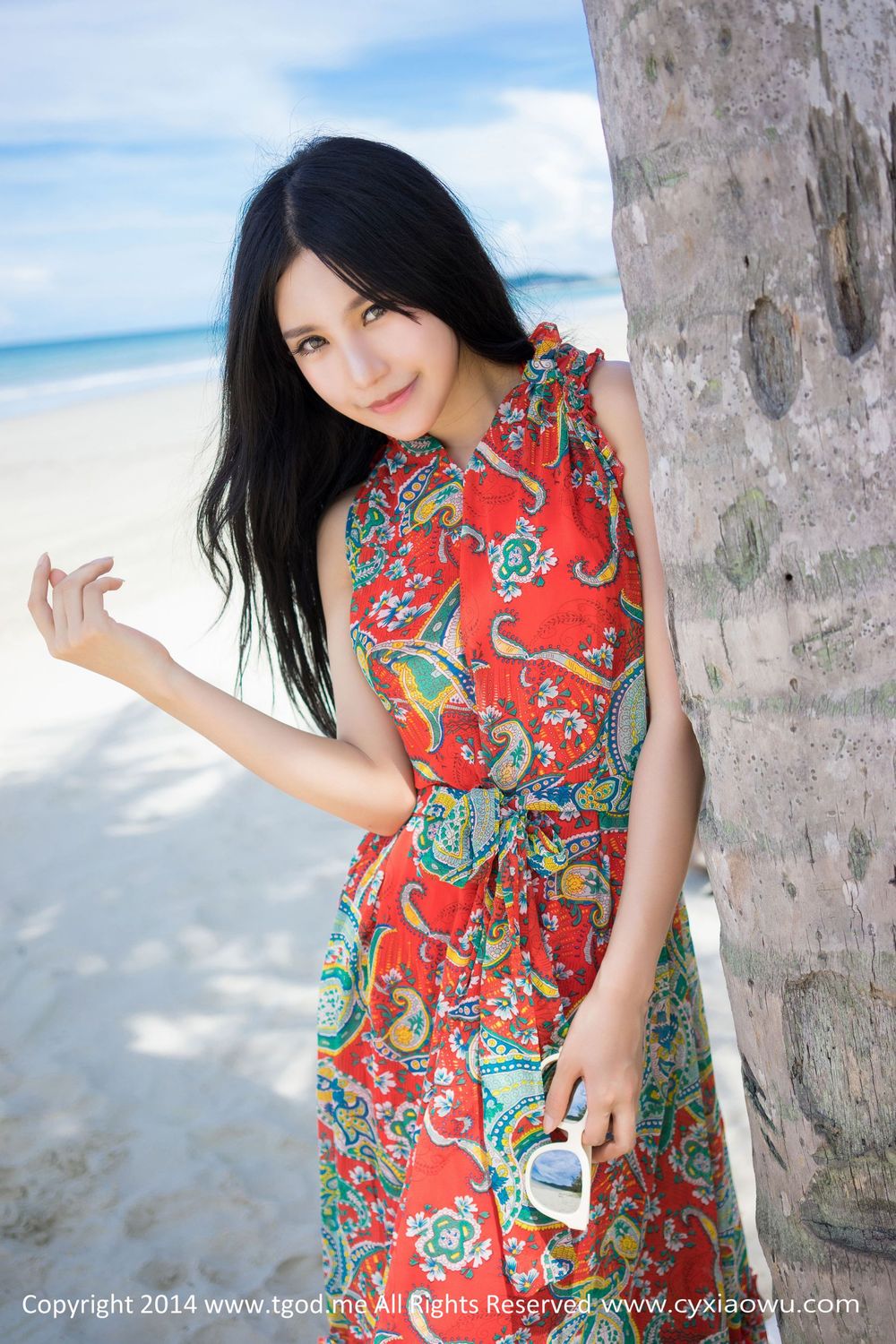 [TGOD推女神] 美女模特绮里嘉ula - 小清新沙滩系列沙巴旅拍