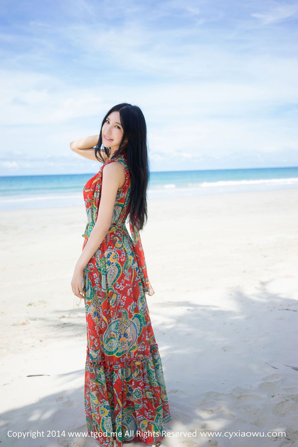 [TGOD推女神] 美女模特绮里嘉ula - 小清新沙滩系列沙巴旅拍