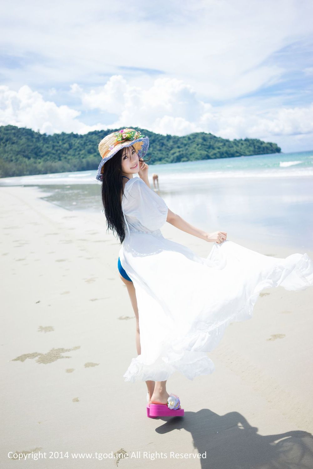 [TGOD推女神] 美女模特绮里嘉Ula - 沙滩仙子比基尼唯美写真