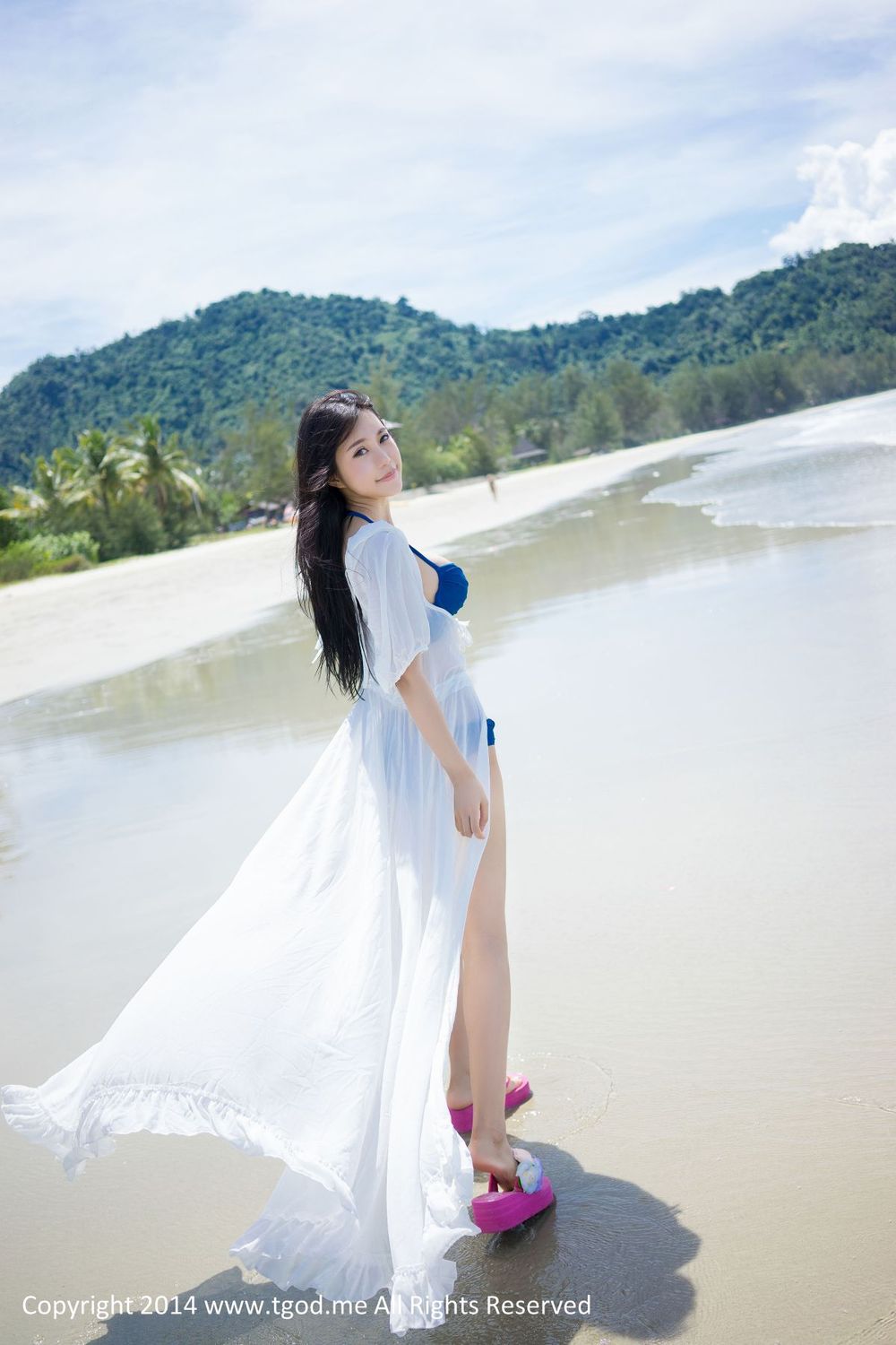 [TGOD推女神] 美女模特绮里嘉Ula - 沙滩仙子比基尼唯美写真