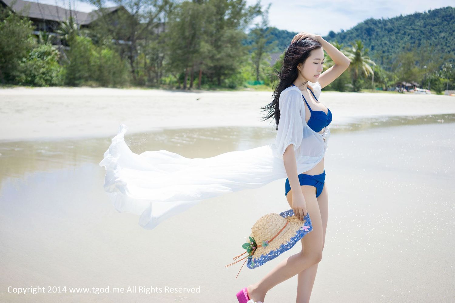 [TGOD推女神] 美女模特绮里嘉Ula - 沙滩仙子比基尼唯美写真