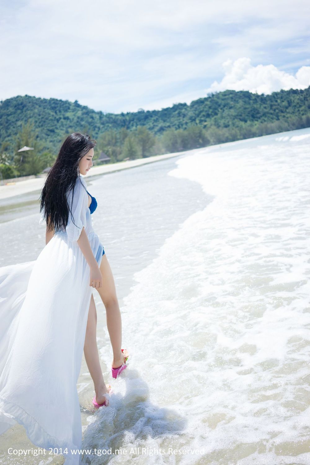 [TGOD推女神] 美女模特绮里嘉Ula - 沙滩仙子比基尼唯美写真