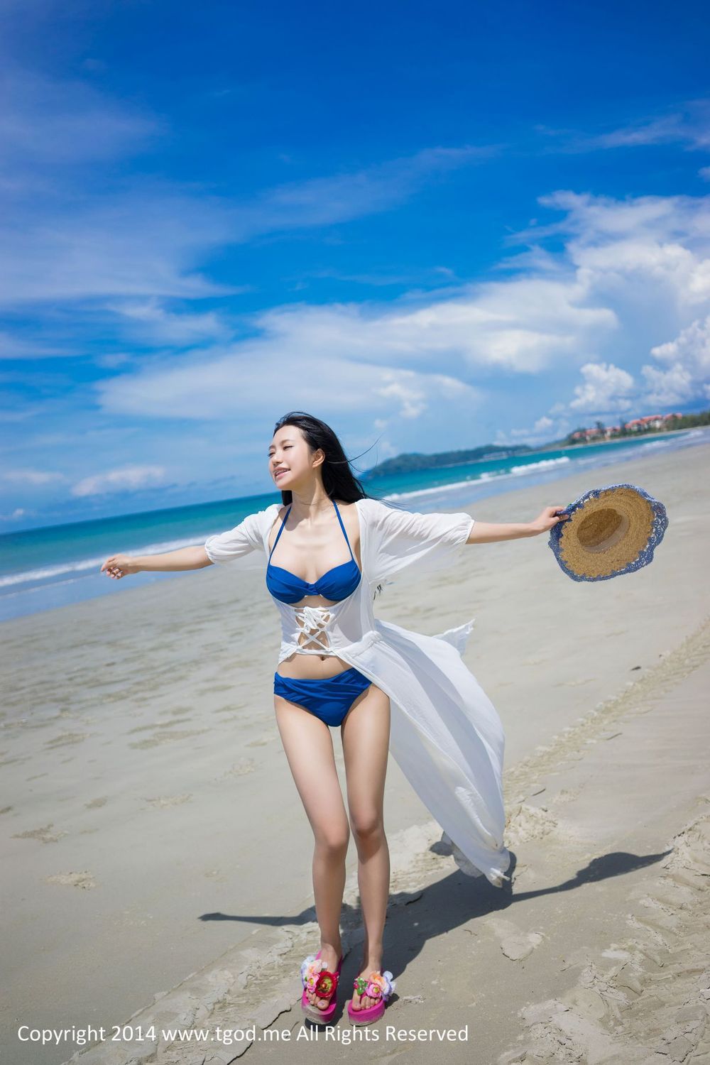 [TGOD推女神] 美女模特绮里嘉Ula - 沙滩仙子比基尼唯美写真