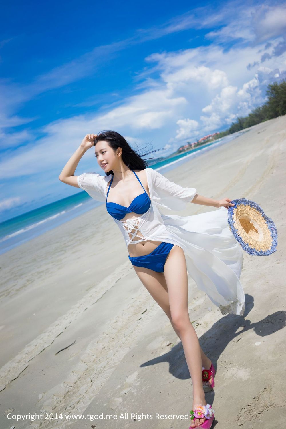 [TGOD推女神] 美女模特绮里嘉Ula - 沙滩仙子比基尼唯美写真