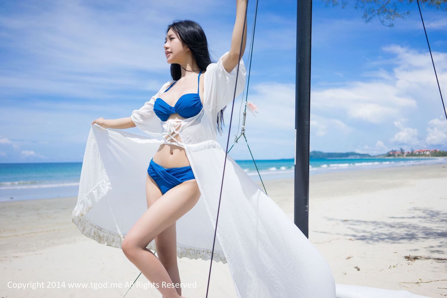 [TGOD推女神] 美女模特绮里嘉Ula - 沙滩仙子比基尼唯美写真