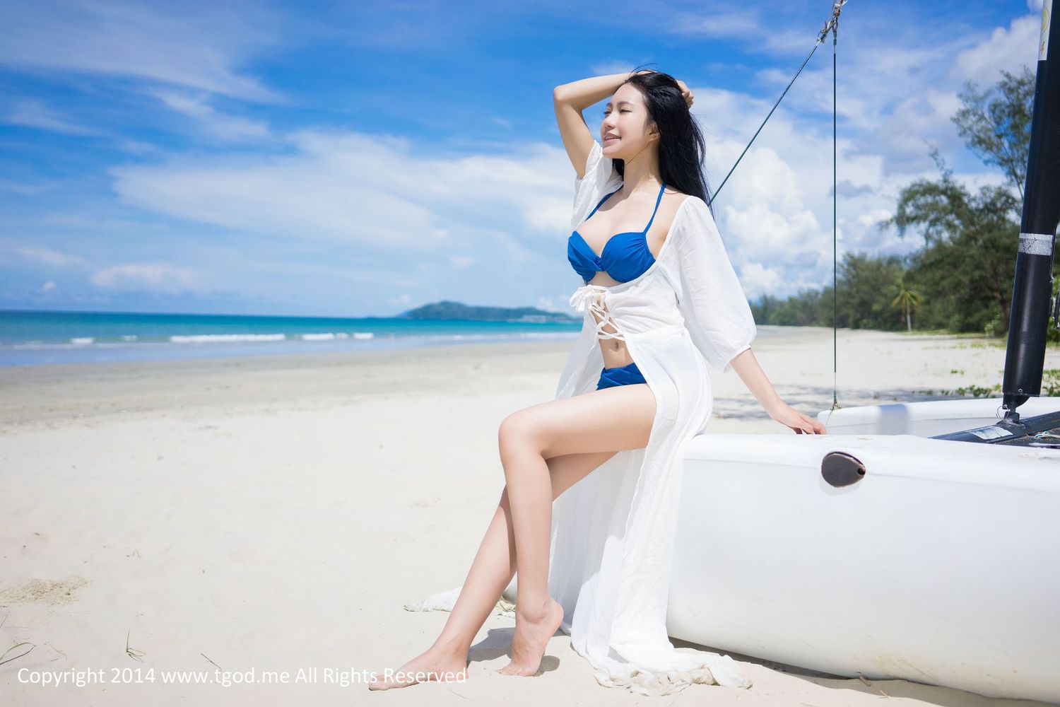 [TGOD推女神] 美女模特绮里嘉Ula - 沙滩仙子比基尼唯美写真