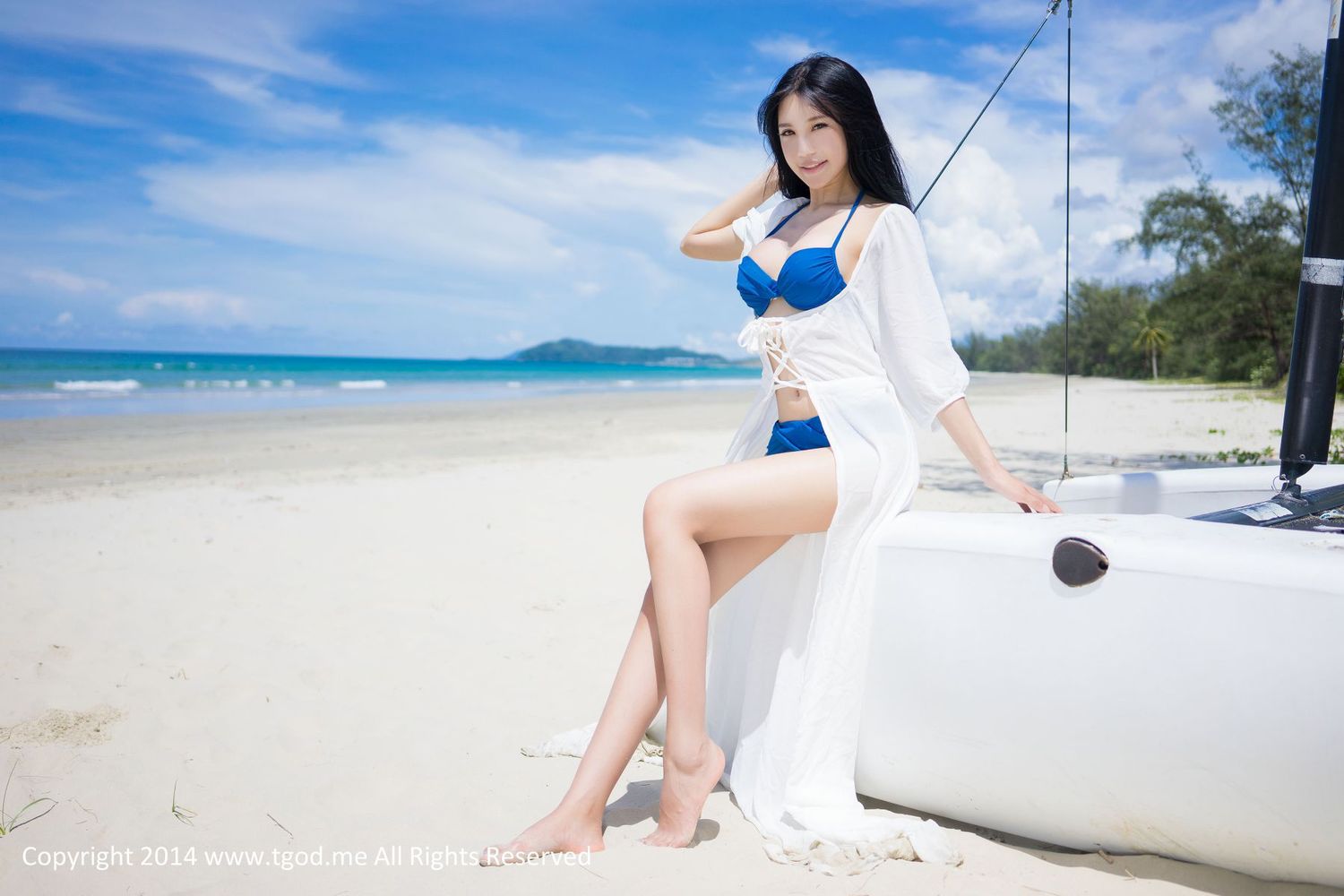 [TGOD推女神] 美女模特绮里嘉Ula - 沙滩仙子比基尼唯美写真