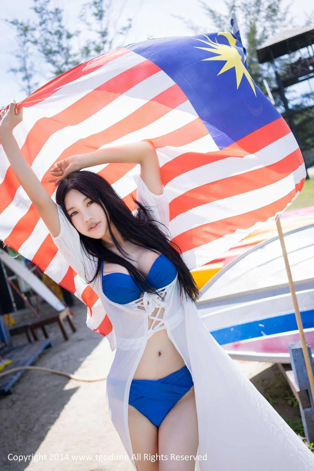 [TGOD推女神] 美女模特绮里嘉Ula - 沙滩仙子比基尼唯美写真