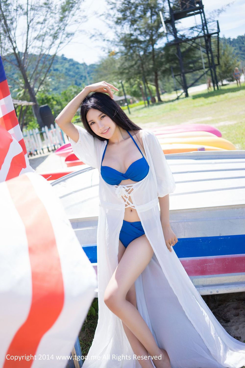 [TGOD推女神] 美女模特绮里嘉Ula - 沙滩仙子比基尼唯美写真