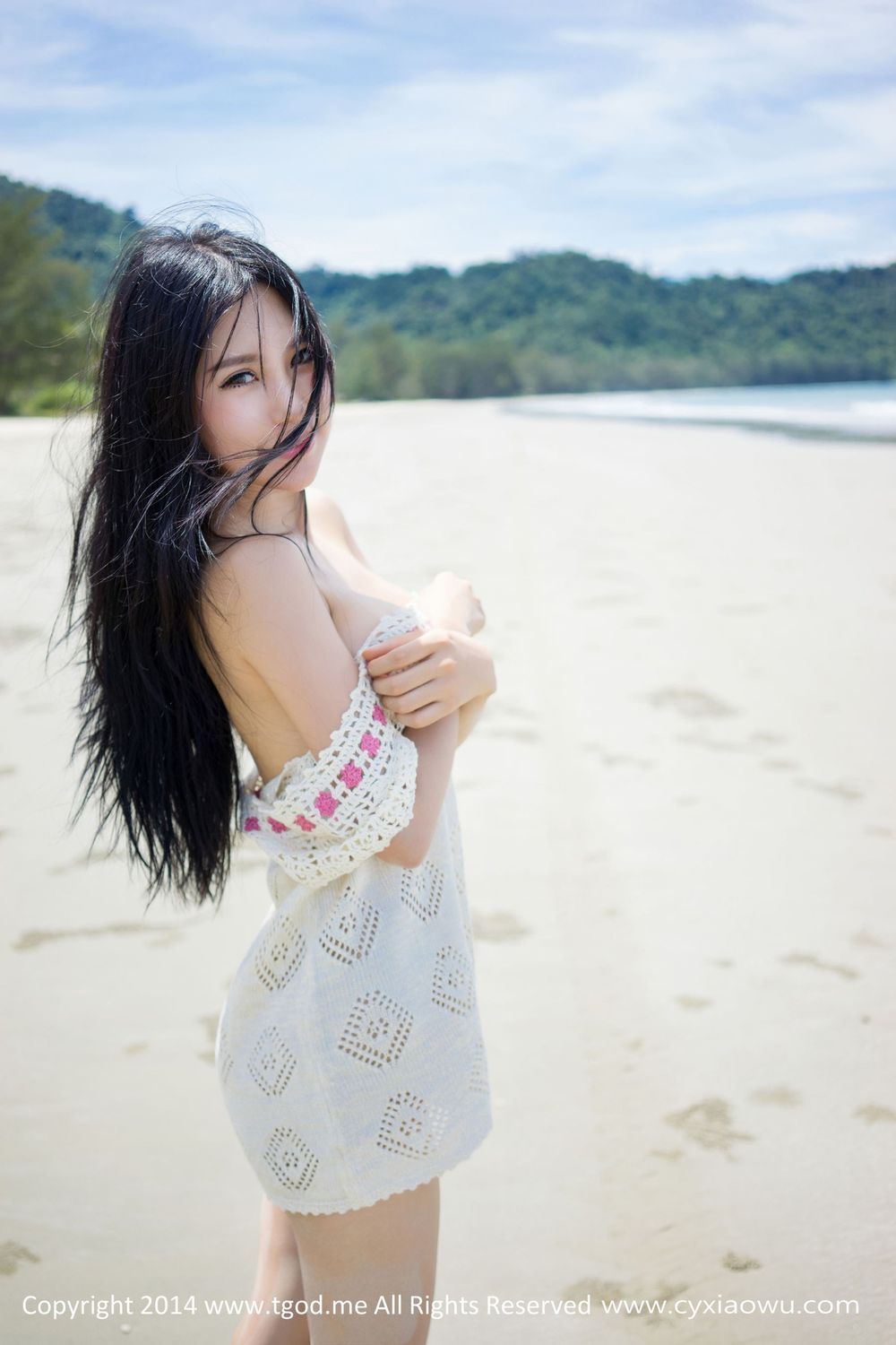 [TGOD推女神] 美女模特绮里嘉ula - 小清新沙滩系列沙巴旅拍