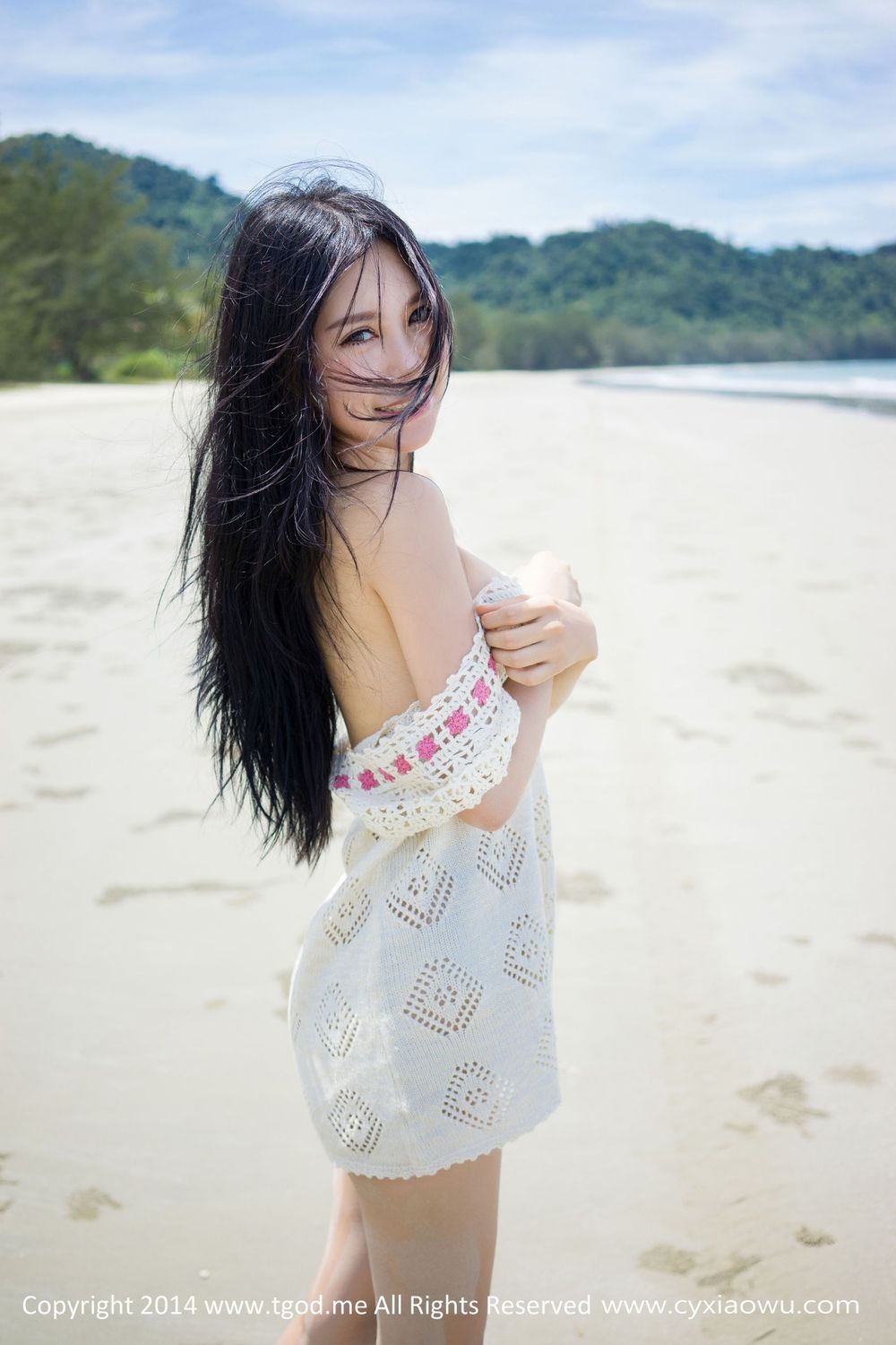 [TGOD推女神] 美女模特绮里嘉ula - 小清新沙滩系列沙巴旅拍