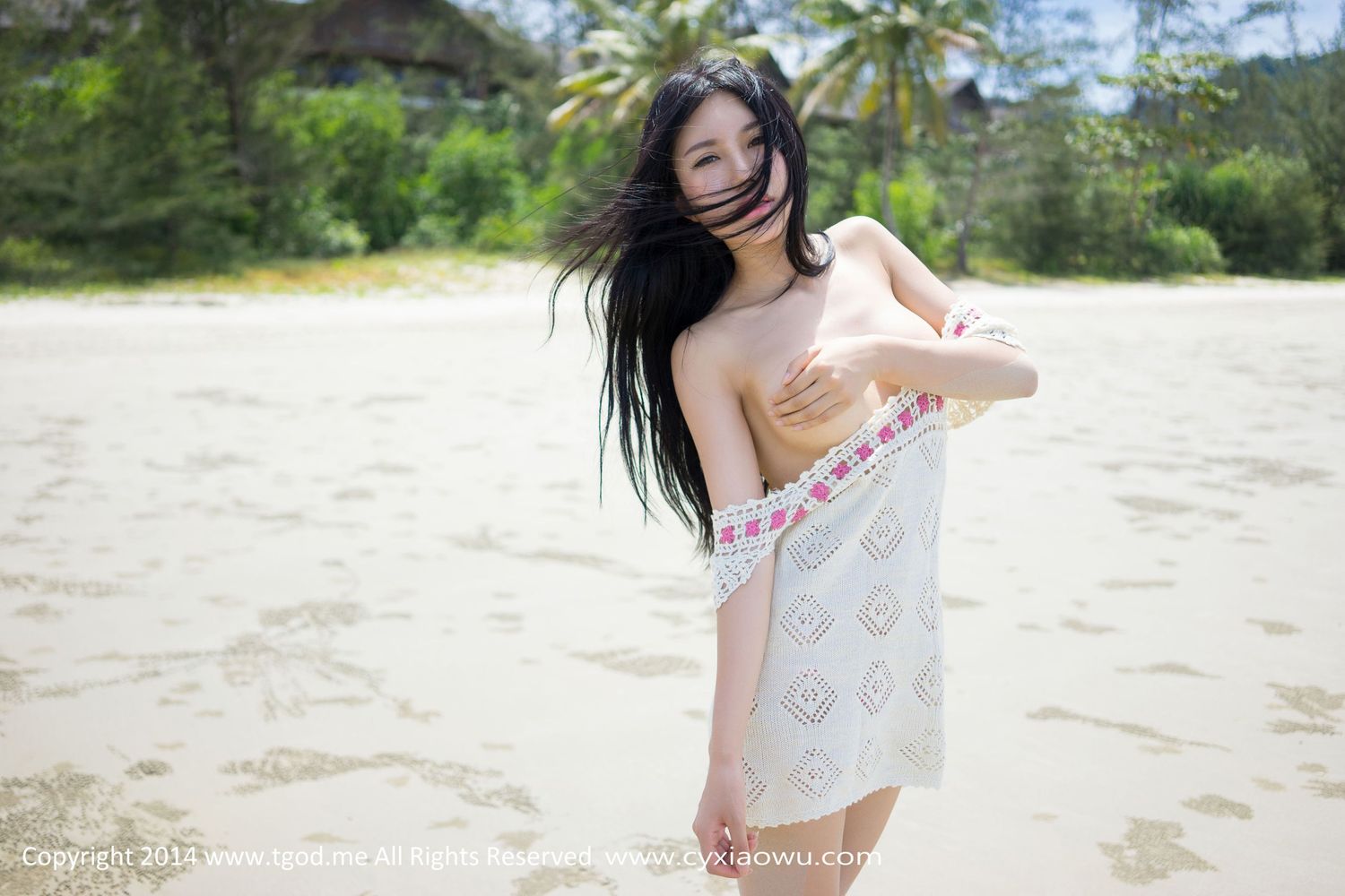 [TGOD推女神] 美女模特绮里嘉ula - 小清新沙滩系列沙巴旅拍