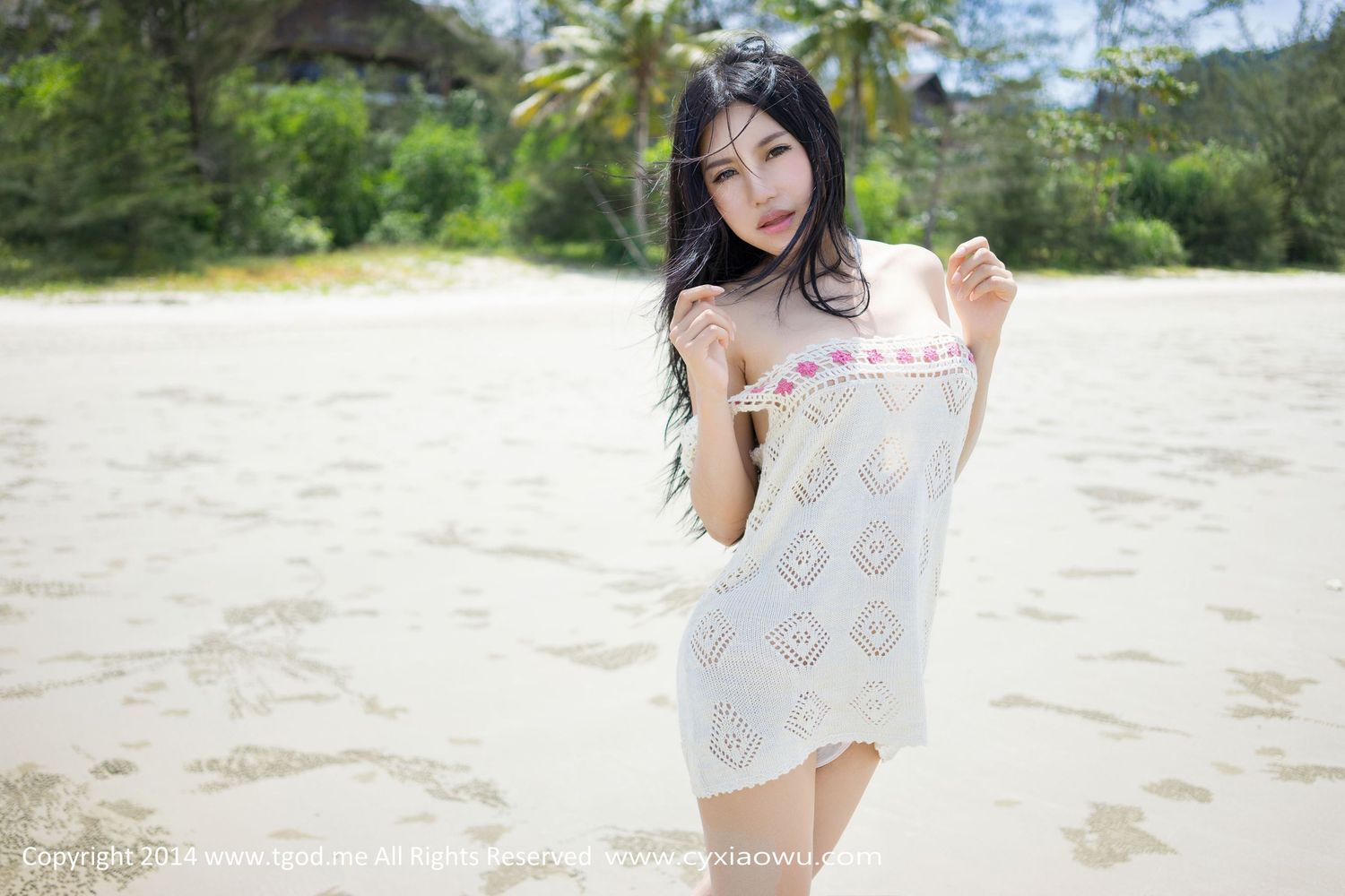 [TGOD推女神] 美女模特绮里嘉ula - 小清新沙滩系列沙巴旅拍