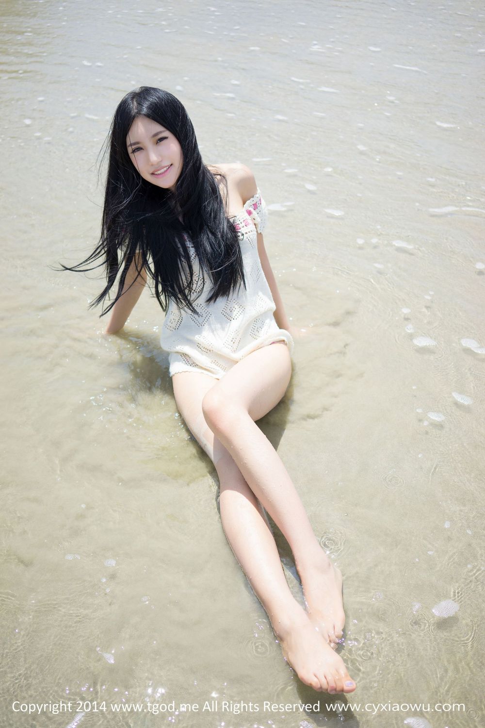 [TGOD推女神] 美女模特绮里嘉ula - 小清新沙滩系列沙巴旅拍