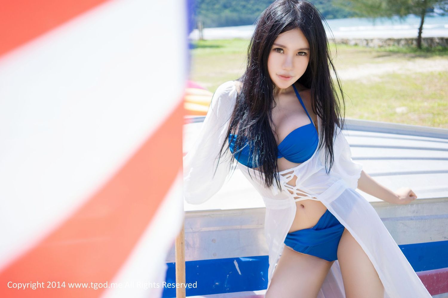 [TGOD推女神] 美女模特绮里嘉Ula - 沙滩仙子比基尼唯美写真