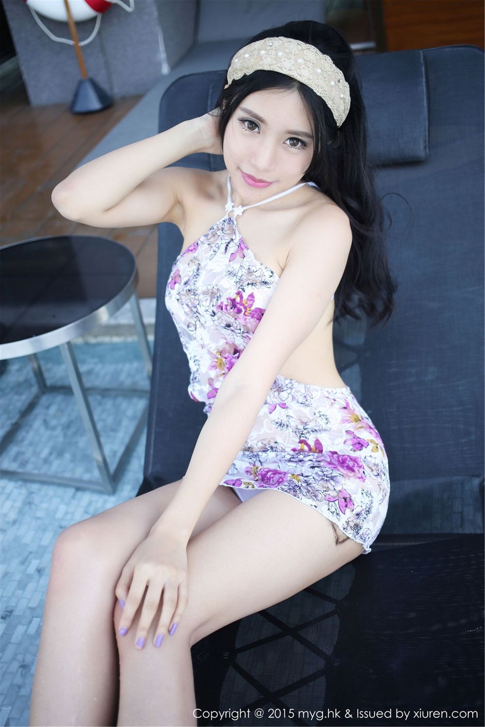 [MyGirl美媛馆] 美女模特绮里嘉ula - 英伦风校服+短裙+比基尼泰国旅拍 Vol.091