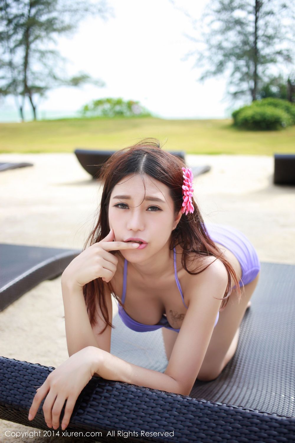 [XiuRen秀人网] 美女模特绮里嘉ula - 海边比基尼风情泳装套图 No.188