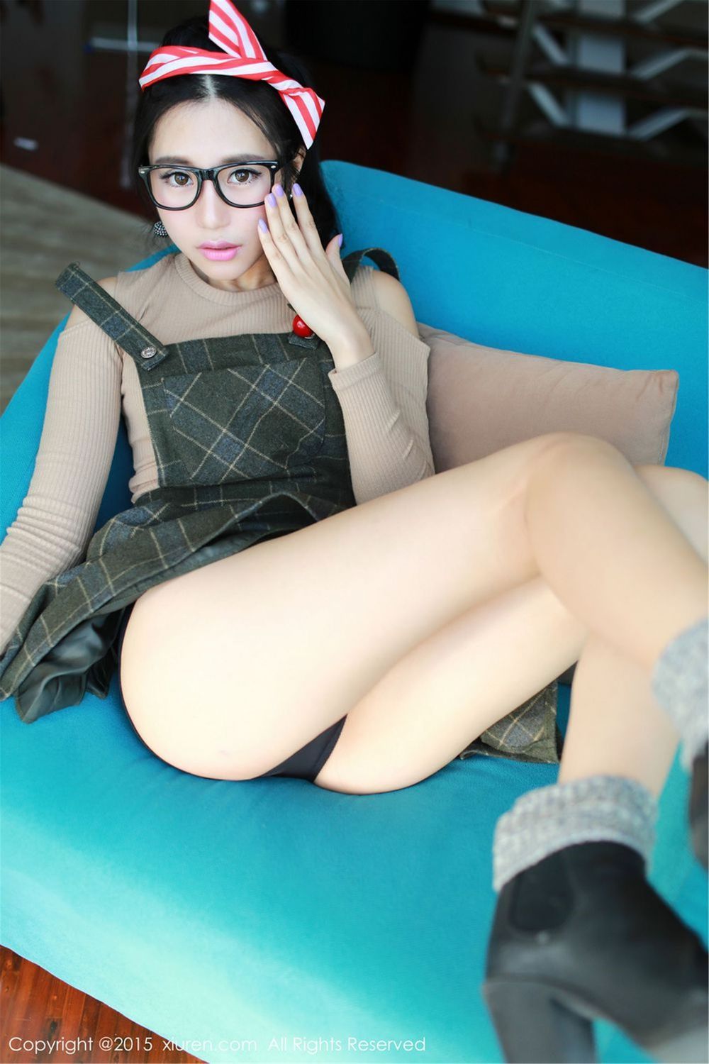 [XiuRen秀人网] 美女模特绮里嘉ula - 红色连体服饰沙滩内衣泰国旅拍 No.267