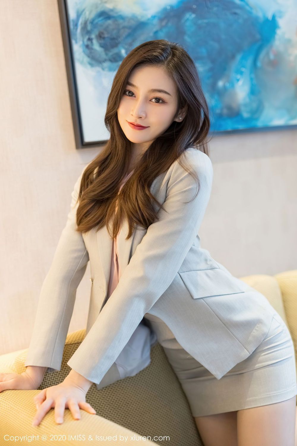 [IMISS爱蜜社] 气质美女Vanessa - 丝袜美腿内衣诱惑职场丽人写真 VOL.538