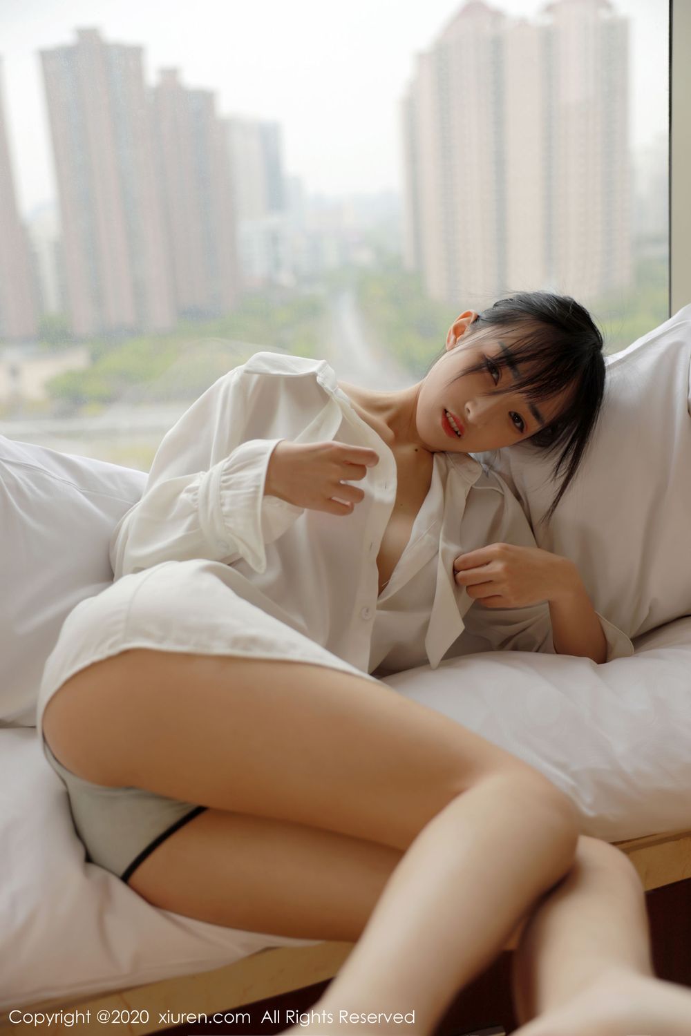 [XiuRen秀人网] 新人模特陈梵妮Fanny - 性感白衬衫系列写真 No.2191