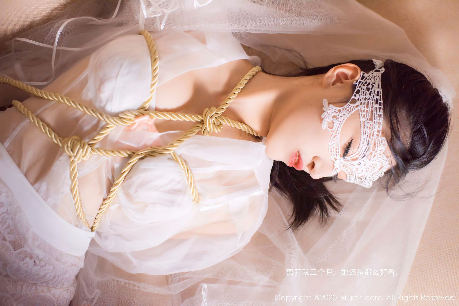 [XiuRen秀人网] 美女模特还是陈梵妮 - 绳艺捆绑新娘系列性感写真 No.2746