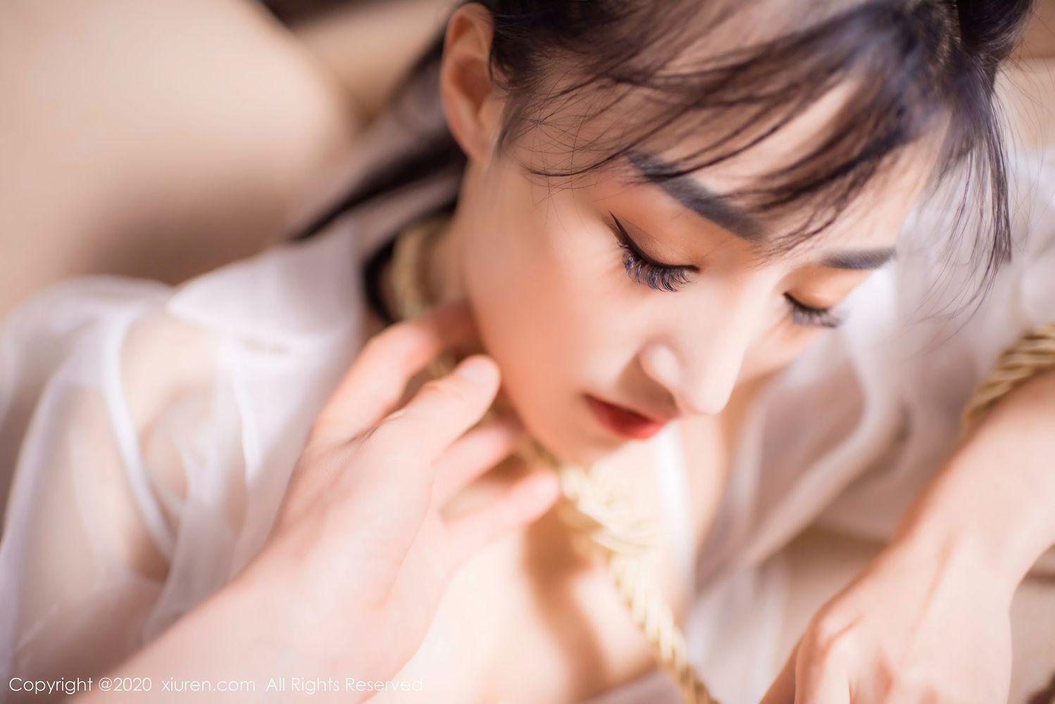 [XiuRen秀人网] 美女模特还是陈梵妮 - 绳艺捆绑新娘系列性感写真 No.2746