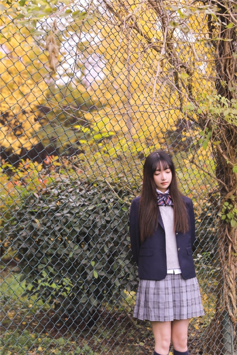 青春靓丽校园女神日系制服写真