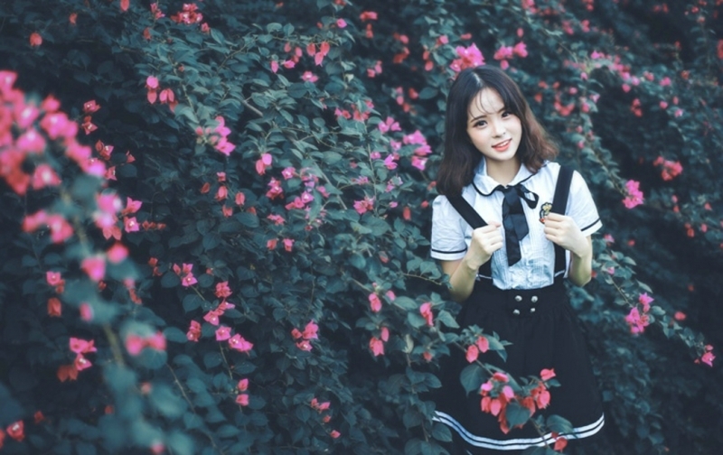 校园女神齐肩短发青春靓丽套图