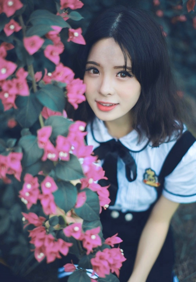 校园女神齐肩短发青春靓丽套图