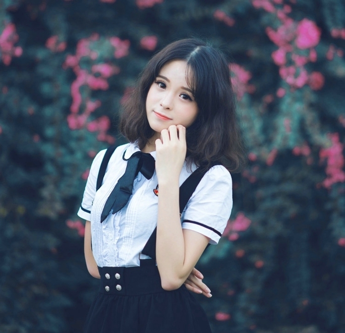 校园女神齐肩短发青春靓丽套图