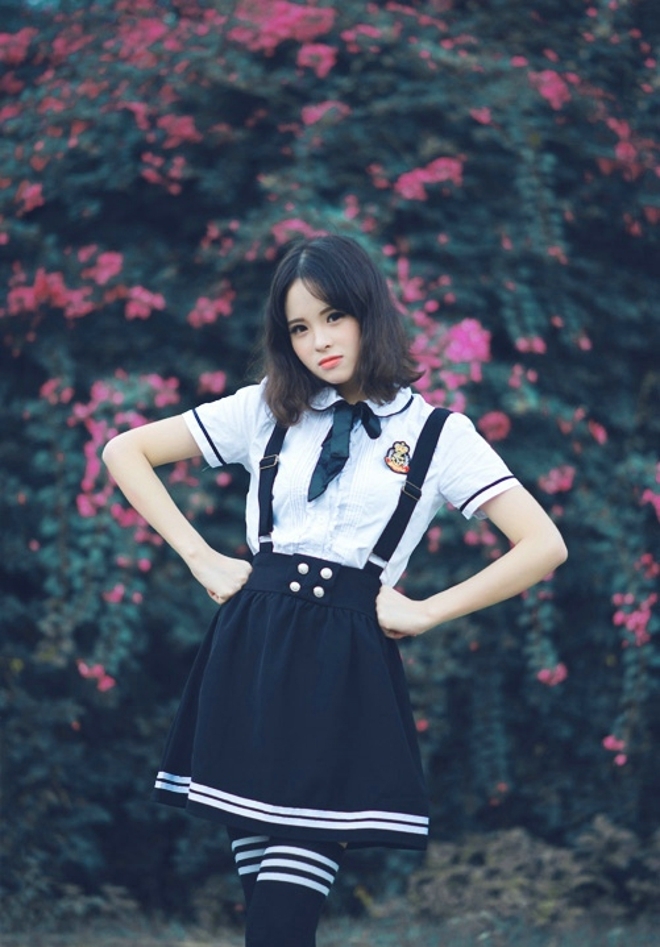 校园女神齐肩短发青春靓丽套图