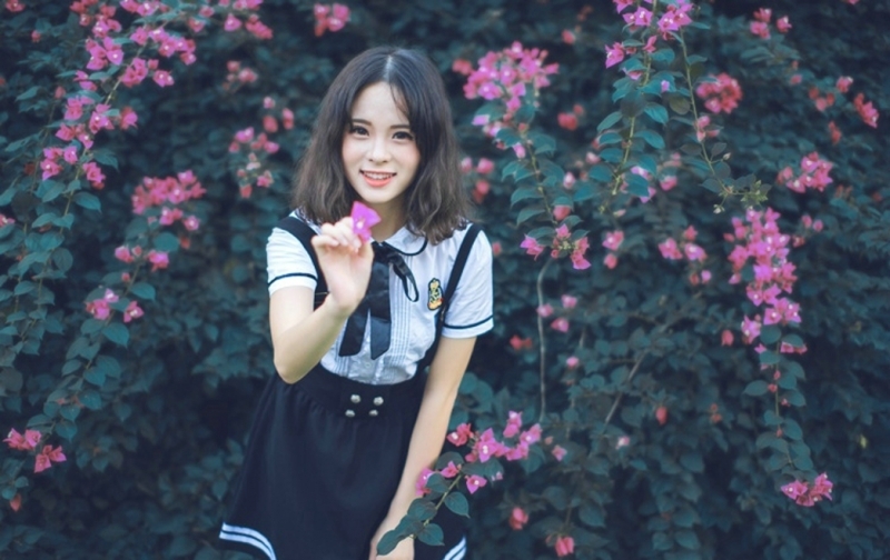 校园女神齐肩短发青春靓丽套图