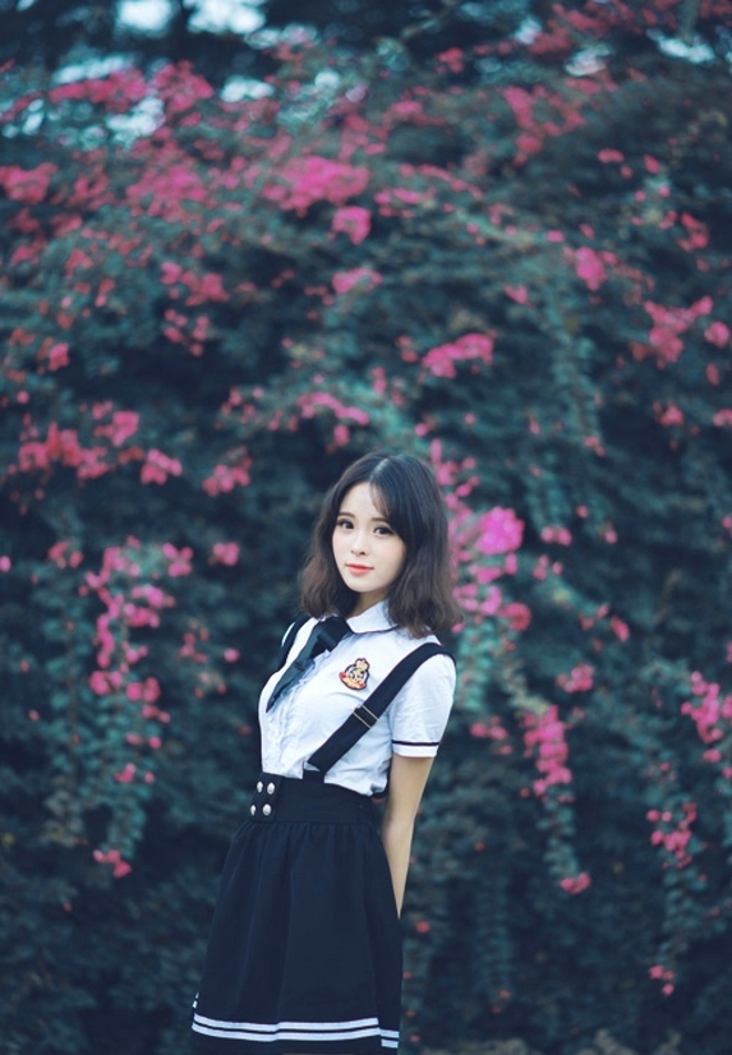 校园女神齐肩短发青春靓丽套图