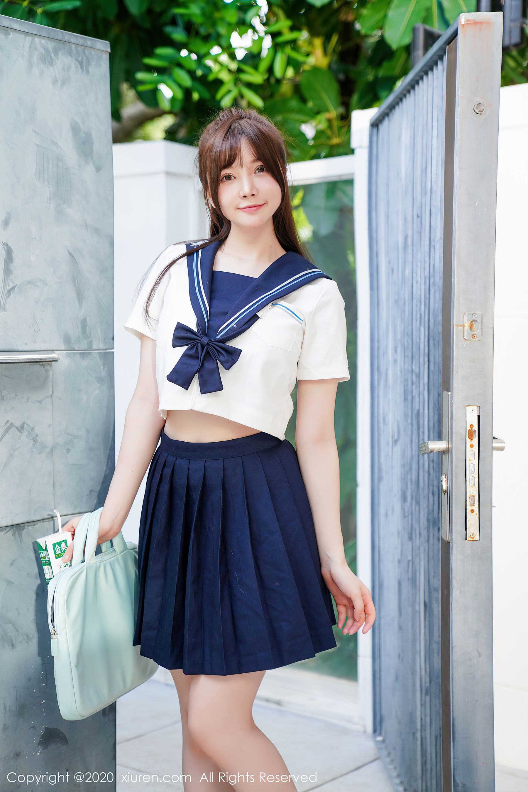 [秀人XiuRen] No.2629 糯美子Mini - 校园时代的经典学生装系列