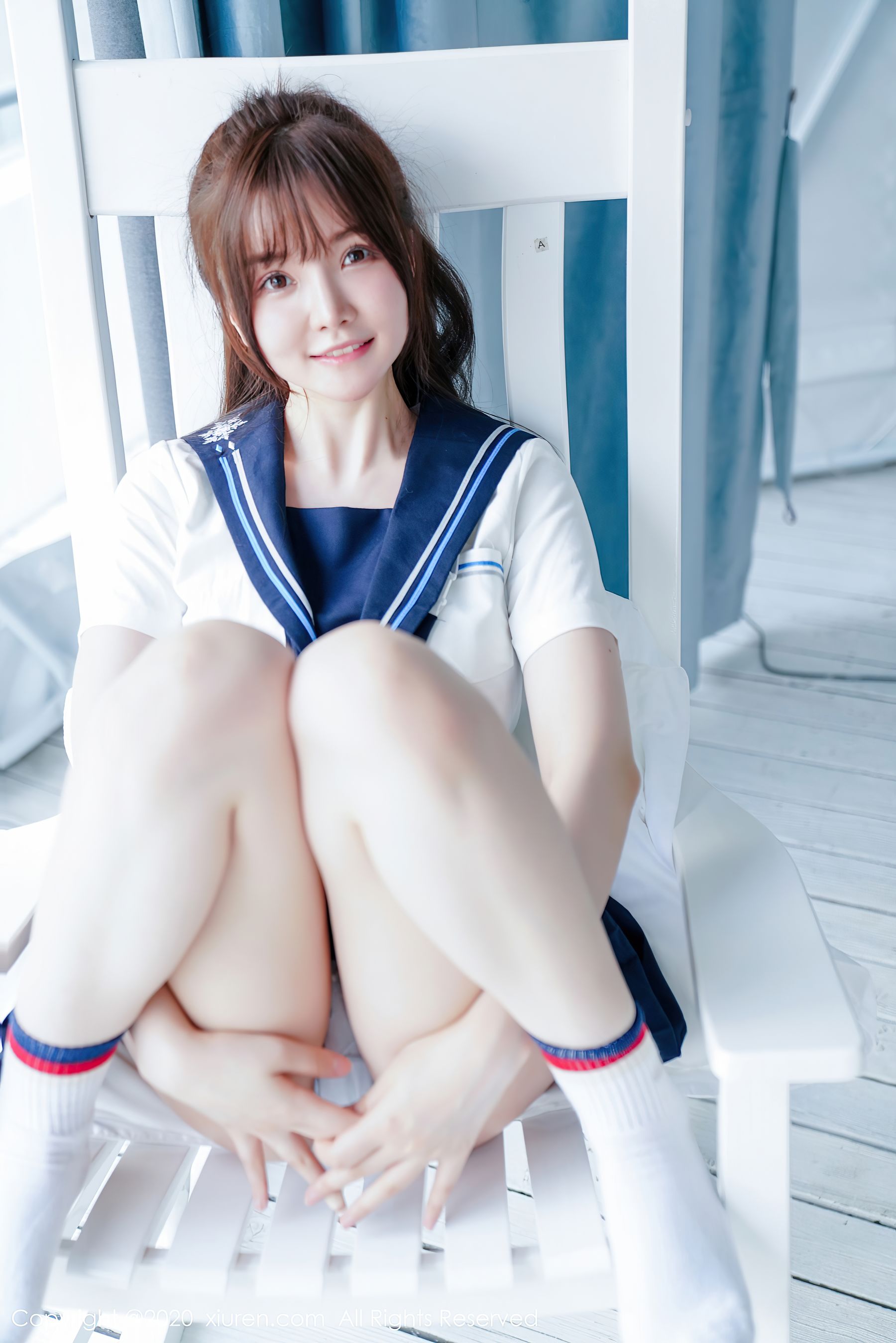 [秀人XiuRen] No.2629 糯美子Mini - 校园时代的经典学生装系列