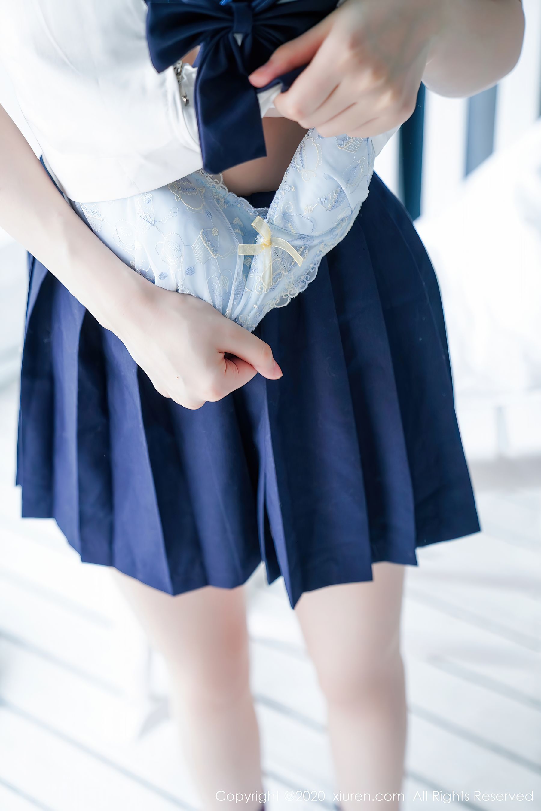 [秀人XiuRen] No.2629 糯美子Mini - 校园时代的经典学生装系列