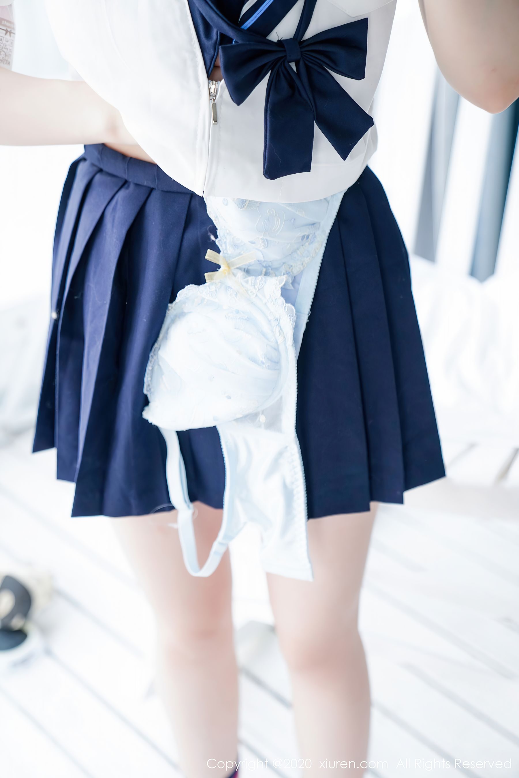 [秀人XiuRen] No.2629 糯美子Mini - 校园时代的经典学生装系列