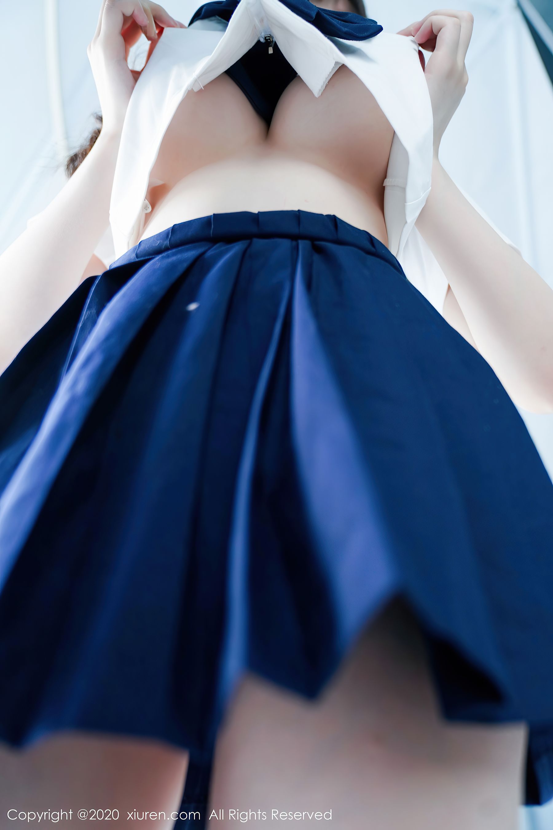[秀人XiuRen] No.2629 糯美子Mini - 校园时代的经典学生装系列