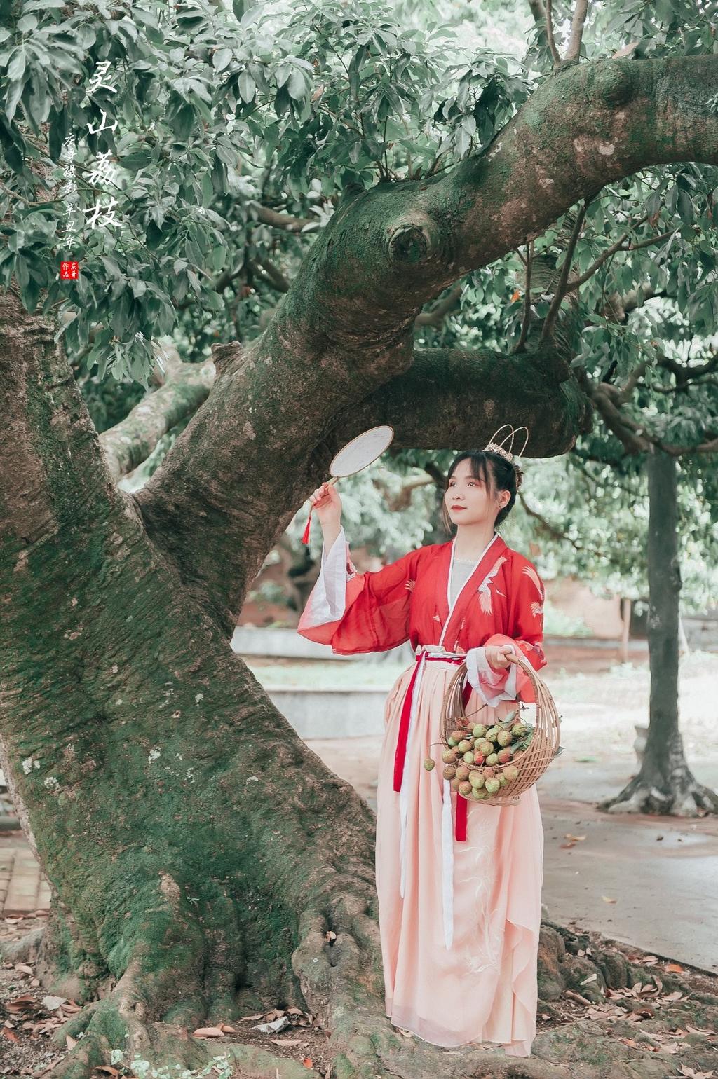 娇小玲珑汉服美女红妆素裹图片