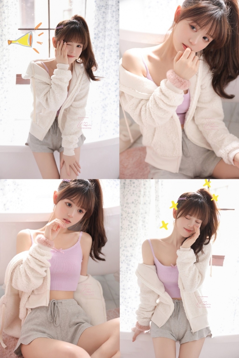 高马尾美少女小蛮腰大长腿写真