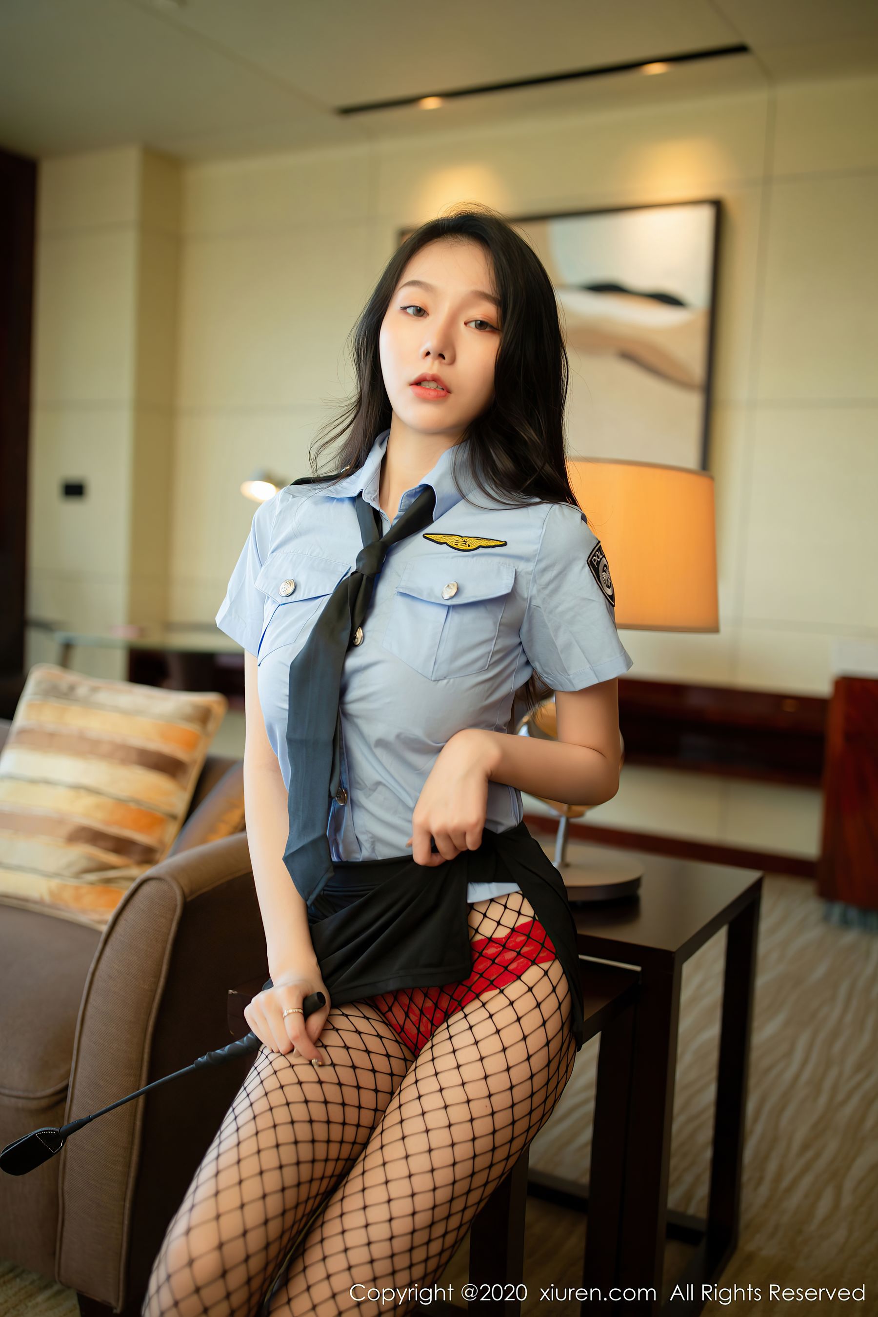 [秀人XiuRen] No.2670 安然Maleah - 警花主题写真