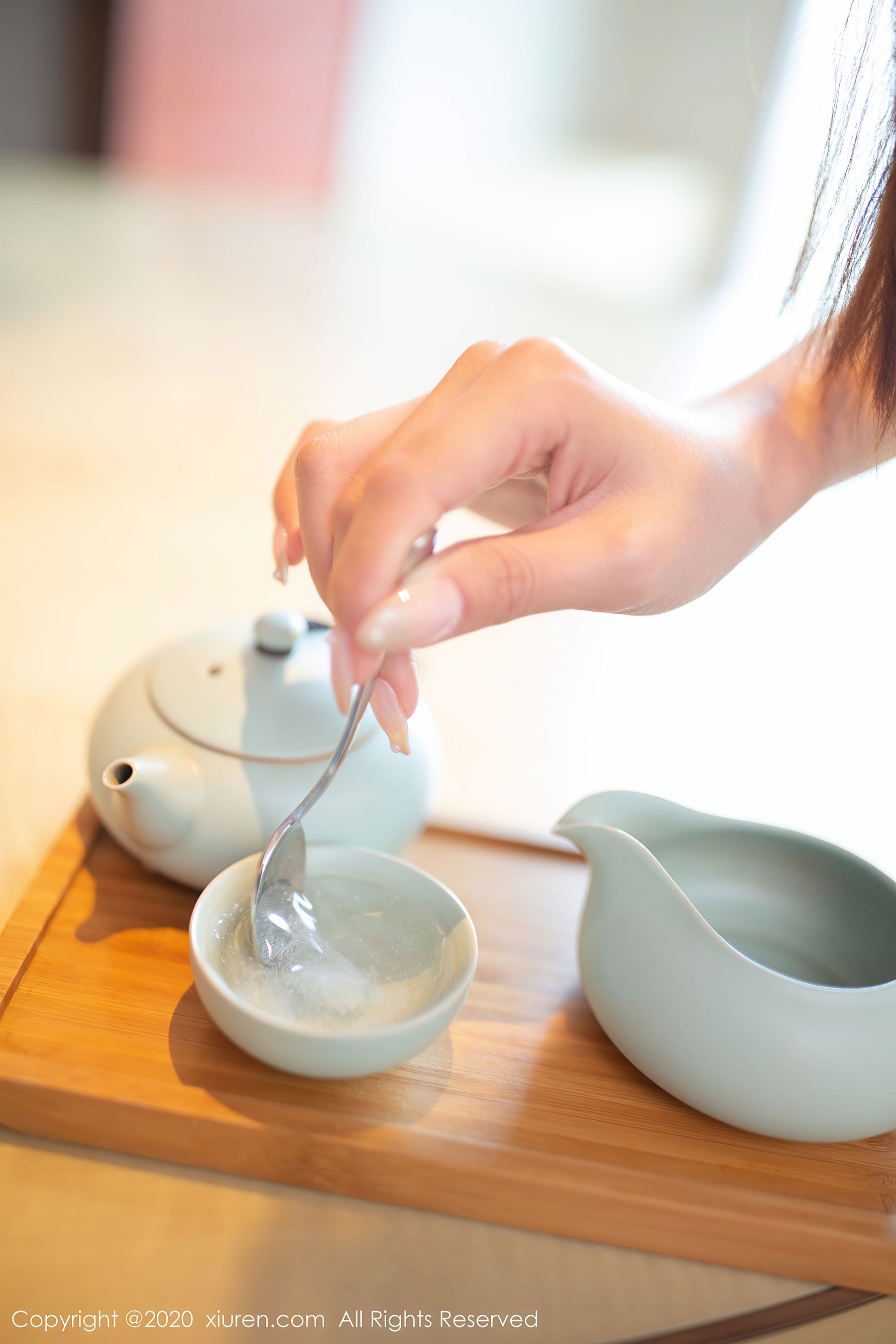 [秀人XiuRen] No.2678 陈小喵 - 茶艺师主题系列