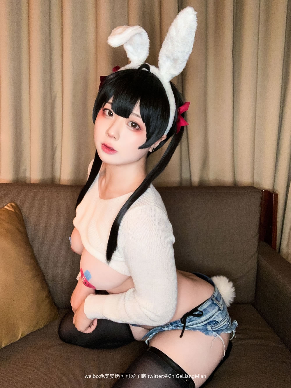 [美女Coser] 皮皮奶可心爱了啦 《披萨白兔》