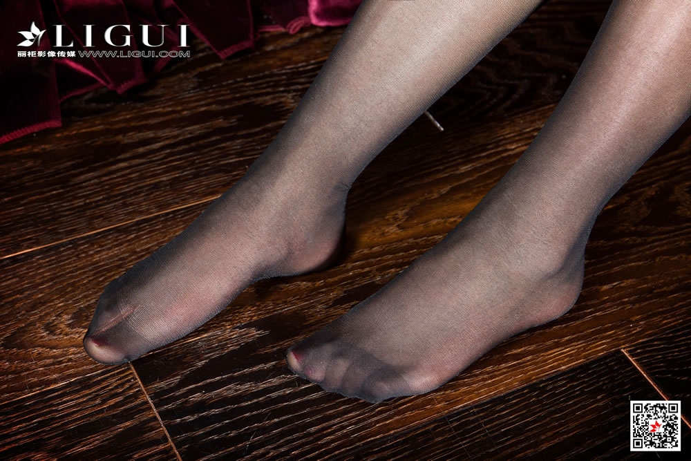 [丽柜Ligui] Model 语寒 《黑丝蕾丝情》