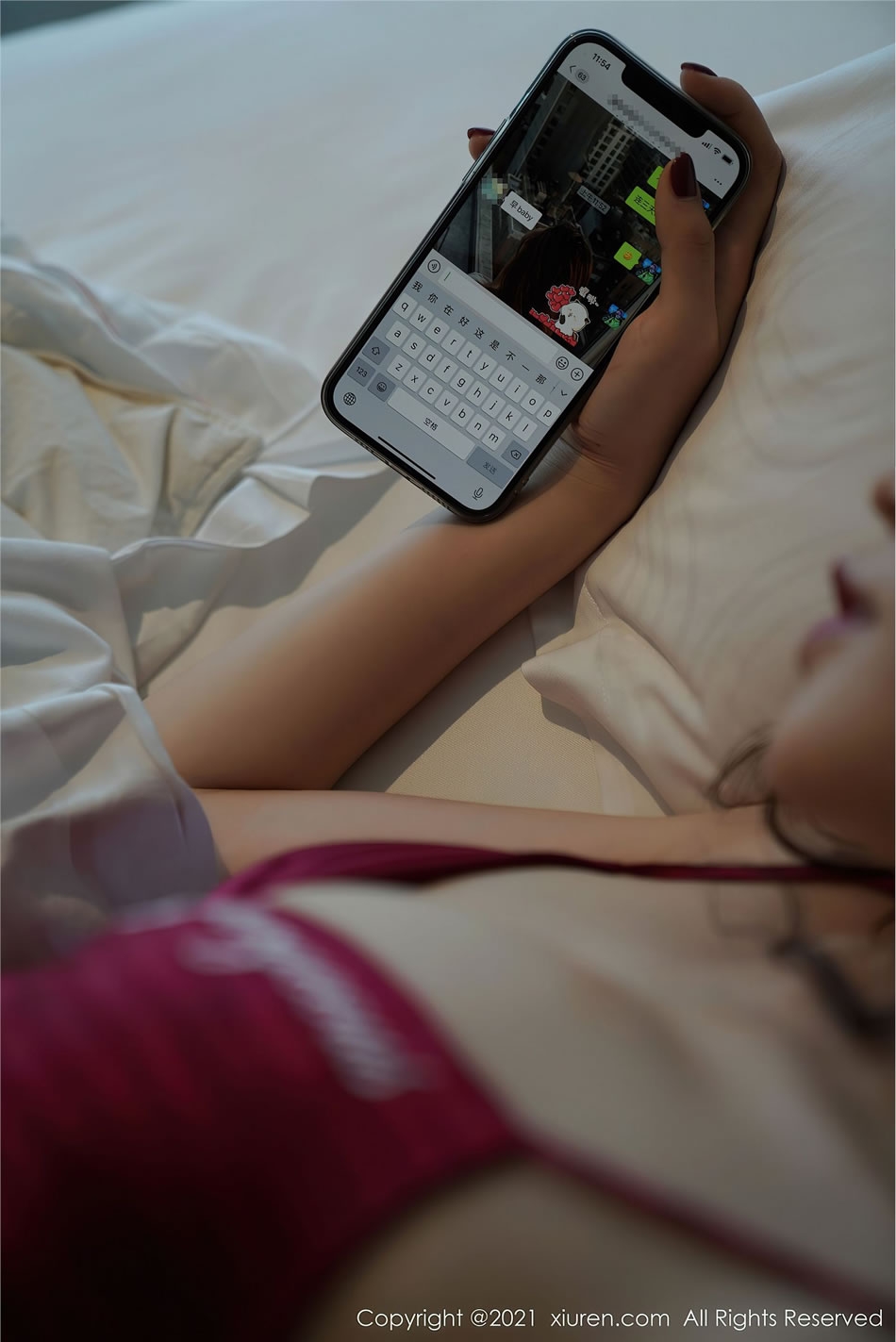 [XIUREN秀人网] 芝芝Booty NO.3110 性感惹火睡衣写真