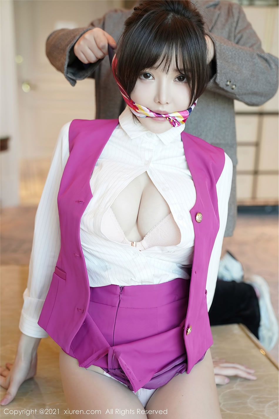 [XIUREN秀人网] 糯美子MINIbabe NO.3103 性感空姐制服写真